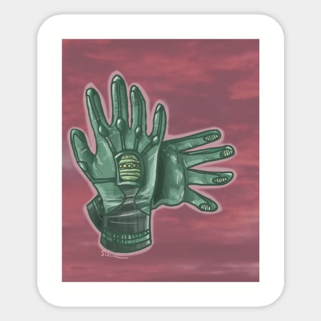 The Gloves Sticker by The Ostium Network Merch Store